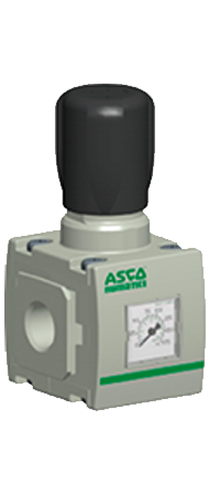 Regulador neumático marca ASCO Numatics; es parted de los equipos y productos para neumática distribuidos en Costa Rica por Tecnosagot S.A.